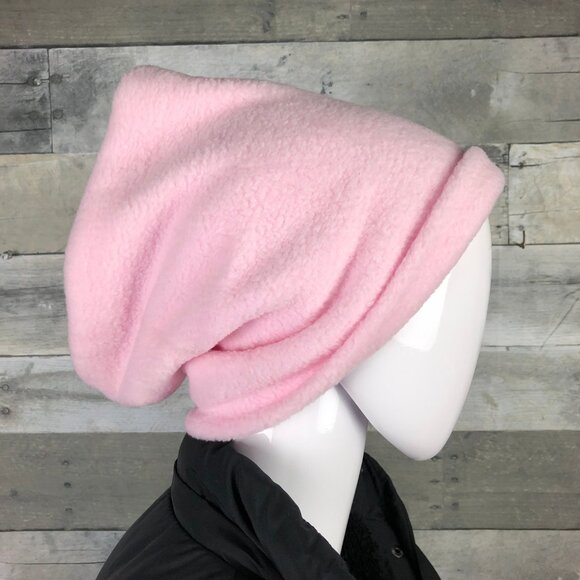 light pink neck gaiter neck warmer fleece Scarf Tube Earmuff Gator Cowl Turtle - Picture 3 of 9